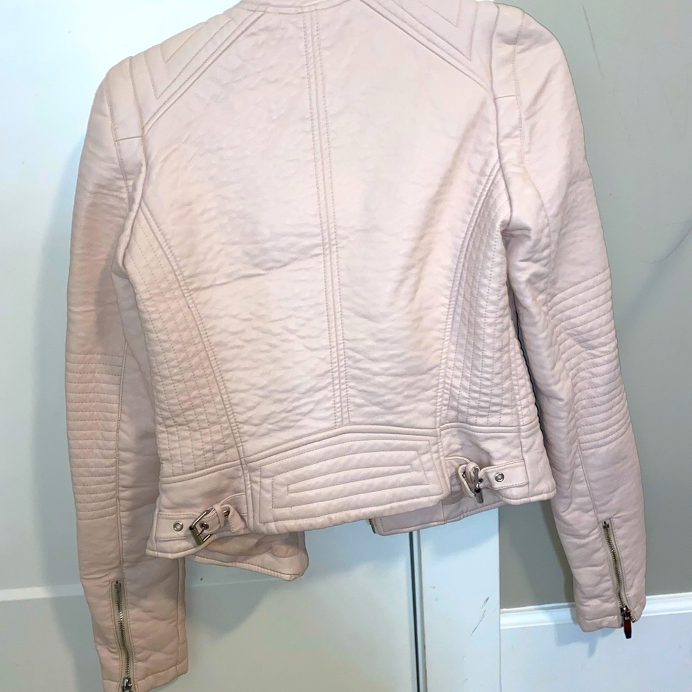 Pink Zara leather jacket - Picture 3 of 3